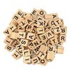 TMEEIHNSS 100Pcs Wooden Alphabet Tiles Scrabble Replacement Letters for Board Games, Wedding Frame and Wall Art (100)