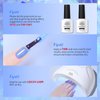 Born Pretty Ice Jelly Gel Nail Polish Jelly Deep Blue Gel Nail Polish Sheer Transparent Deep Blue Natural Translucent Hema-Free Soak Off Gel Polish Nail Art DIY 15ML