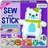EZCRA 8-in-1 Easy to Do Animal Sewing Projects for Kids - Kids Craft Kits - No Mess Sewing Kit for Kids Age 4,5,6,7,8 - Includes Stickers, Tools with Full Instruction