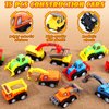DERTE Mini Construction Car Toys Pull Back Vehicles Excavator Truck Tractor Kids Party Favors Pinata Stuffers Easter Fillers for Toddlers Girls Boys Child Play Set Gifts (50)