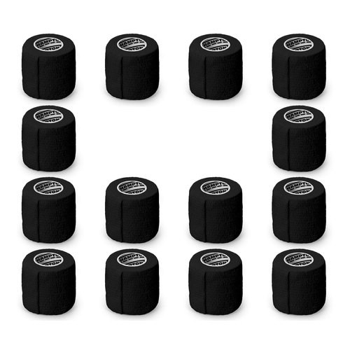 Hampton Adams (14-Pack) 2” x 5 Yards | Black Self Adhesive Bandage Wrap for People & Pets