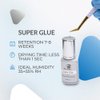 Eyelash Extension Super Glue,Fast Drying,Long Lasting False Eyelash Adhesive, Lash Extension Supplies for Professionals Eyelashes Artists,Powerfull Adhesive, Less Than 1 Second Drying time (5ml)