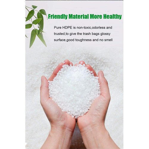 Feiupe Clear Trash Bag with Handle Small Garbage Bag Trash Can Liner,2 Gallon,120 Counts (2 Gallon)