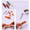100Pcs Iron Blank French Barrette Hair Clip 4 Sizes 39/51/59/78mm Long Platinum for DIY Hair Accessories Making