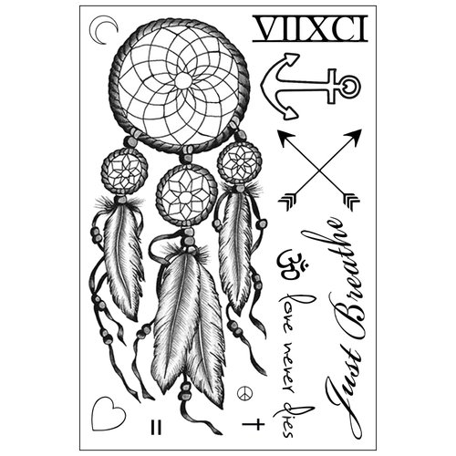 Miley Cyrus Inspired Temporary Tattoos Sheet