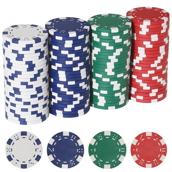 LUOBAO Poker Chips,Poker Chips Set for Card Board Game,11.5 Gram,for Texas Hold'em, Blackjack,Card Club or Late Night Poker Games