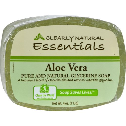 Clearly Natural Glycerine Bar Soap Aloe Vera - 4 oz - (Pack of 3)
