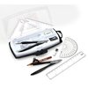 Maped Study Geometry 10 Piece Set, Includes 2 Metal Study Compasses, 2 Triangles, 6 Ruler, 4 Protractor, Pencil for Compass, Pencil Sharpener, Eraser, Lead Refill (897010)
