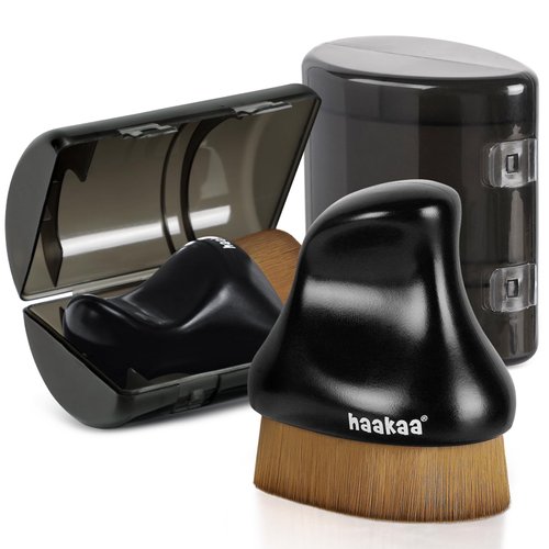 Haakaa Sunscreen Applicator for Kids, Babies,Adults, 100K+ Silky-soft Hypoallergenic Bristles, Drop Shape Brush, Ergonomic Handle(2 Packs)