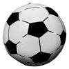 12 Pack - Inflatable Blow Up Giant 16" Black and White Soccer Ball Beach Balls