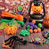 Halloween Pony Beads Plastic Beads Craft Beads Pipe Cleaners Chenille Stems Pompoms and Wiggle Eyes for Halloween Craft and Art DIY Decoration