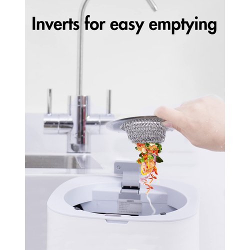 Sink Drain Strainer, Reversible Mesh Sink Strainer with 304 Stainless Steel, Wokdada Revolutionary Anti-Rust Kitchen Sink Strainer Food Catcher for Garbage Disposal Without Clogging