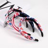 3pcs American Flag Headbands for Women Girls Independence Day 4th of July Red White Blue Patriotic USA Knotted Wide Headbands Yoga Hair Band Hairbands