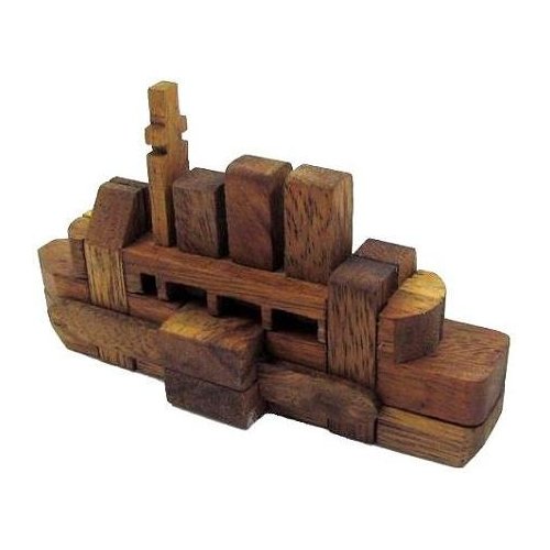 The Titanic Kumiki Brain Teaser Wooden Puzzle
