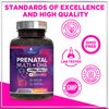Women's Prenatal Multivitamin with Folic Acid & DHA, Prenatal Vitamins w/ Folate, Omega 3, Vitamins D3, B6, B12 & Iron, Pregnancy Support Prenatal DHA Supplement, Non-GMO Gluten Free - 120 Softgels