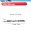 yhcdsea Model 3 Y Dual Motor Badge Emblem Sticker Plaid Decor Compatible for Tesla Model 3 Y X S Accessories (Matt Black-Red Line)