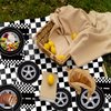 PGSWEER 72pcs Cars Birthday Party Tableware Sets Wheels Track Plates Napkins Race Car Paper Plates Dinnerware For Boys Kids Baby Shower Decorations Severs 24 Guests