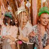 24 Pieces New Years Eve Party Supplies 2025,12 Pieces Happy New Year Headband,12 Pieces Metallic Fringed Noise Makers,New Years Party Favors