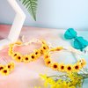 18 Pieces Sunflower Headband Wreath Sunflower Crown Hippie and Sunflower Hair Clips Sunflower Hairpins for Women Girls Wedding Pregnancy Photograph Hair Accessories (18 Pieces)