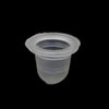 Tattoo Ink Cups 100pcs Disposable Silicone Permanent Makeup Pigment Clear Holder Container Cap Tattoo Accessory Tattoo Caps Microblading Pigment Cups(S)