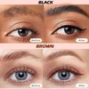 4Pcs Waterproof Eyebrow Pencil & Liquid Eyeliner Pencil, 4 Point Eye Brow Pencils for Women Microblading Pencil for Eyebrows Brown Black Eye Liner Pencils Long-Lasting Eye Liners for Women Waterproof