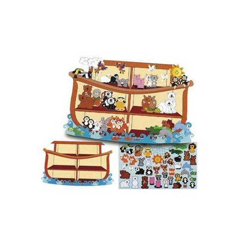 Fun Express Giant Noah's Ark Sticker Scene - 12 Sticker Sheets - Sticker Sheet Includes 64 Stickers - Sunday School and VBS Crafts and Activities - VBS Vacation Bible School Supplies/Decor
