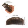 Natural Handmade Wooden Comb, Fine Tooth Long Sandalwood Comb Hair Comb with Flower Gold Drawing, No Static No Snag Wood Combs for Men Women Kids (peacook drawing)