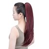 SYXLCYGG burgundy extension ponytail Yaki Straight Claw Clip Ponytails 22" 5.5 OZ Synthetic Fake Hair pieces For Women Like Real Hair Fluffy¬ Tangled