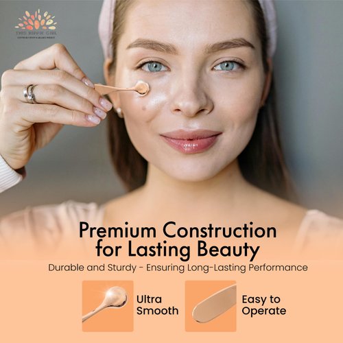 THIS HIPPIE GIRL | The Wink Bar | Rose Gold Eye Cream Applicator | Puffy Eye Cream Tool to help massage under eye cream | Premium Zinc Alloy, Durable | beauty tools Mini Facial Care Tool