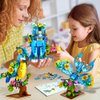 INSOON 3 in 1 Flower Cat Parrot Butterfly Building Set, Animal Figures Building Toy for Home Office Art Decor, 412 PCS Building Block Gift for Kids Boys Girls Ages 6 7 8 9 10 11 12+ Adults