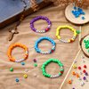 Ferreve 35 Sets Religious Bead Wristband Craft Kit Jesus Love Me Faith DIY Bead Craft Kit Love Charms Letter Beads for VBS Week Sunday School Christian Bible Verse Gifts Making