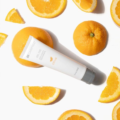 CariFree Gel 1100 (Citrus) Anti-Cavity Fluoride Toothpaste with Nano Hydroxyapatite, Citrus Flavored, Cavity Prevention & Enamel Protection, Dentist Recommended, Made in The U.S.A.