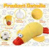 JKW Squeaky Dog Toy for Small & Medium Dogs, Puppy Plush Toys (S, Duck)