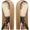 Human Hair Lace Front Wigs for Women Remy Brazilin Virgin Hair Wigs Pre-Plucked Natural Hairline with Baby Hair 13x4 Free Parting Long Silky Straight Lace Wig Thick 24” 150% Density #1B/27