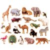 Animal Refrigerator Magnets for Kids - Bundle with 20 Wild Animal Fridge Magnets for Toddlers, Kids Learning Developmental Toys | Zoo Animal Magnetic Toys for Boys, Girls