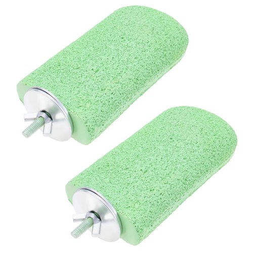 LT Easiyl 2Pcs Bird Grinding Stone Hamster Jumping Stand Platform 12x6.5x3cm Hamster Whetstone Platform Pet Molar Mouth Chew Toy for Squirrels Parrots Birds