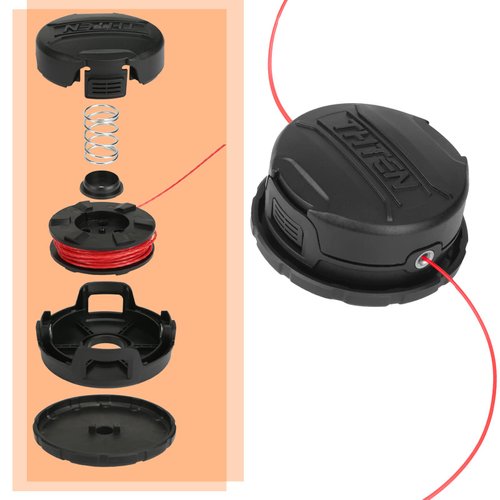 THTEN DWO1DT995 Replacement Head Compatible with Dewalt DCST970,DCST922,DCST990,DCST920,DCST925,DCST991 Cordless String Trimmer with 0.080" 20ft Trimmer Spool Line