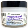 Urban ReLeaf Piercing Relief Sea Salt Concentrate AFTERCARE ! Safely Clean, Soothe & Gently Heal New Irritated & Keloid Bump Piercings. Effective Non-iodized Dead Sea Salt, Tea Tree Rosemary