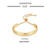 ENSKEFEN 14K Gold Bracelets for Women Gold Bangles Adjustable Slider Bracelet Bangle Bracelets for Women Gold Dainty Cuff Bracelet Girls Minimalist Jewelry