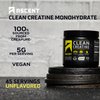 Ascent Clean Creatine Monohydrate Powder - 5G Per Serving, Creapure Creatine Supplement - Unflavored, 45 Servings