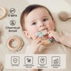 Evoceler Softness Staged Teething Toys (30° Super Soft, 50° Soft, 70° Regular) for Baby Teething Relief - 10 Pcs Pacifier-Grade Silicone Rattle Teethers for Babies 2-5, 5-9, 9-18+ Months, BPA Free