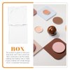 Beavorty 4pcs Blush Box Eyeshadow Box Travel Makeup Palette Lip Balm Containers Magnetic Eyeshadow Empty Eyeshadow Pans Empty Eyeshadow Palette Female Ultra Thin Square Tray