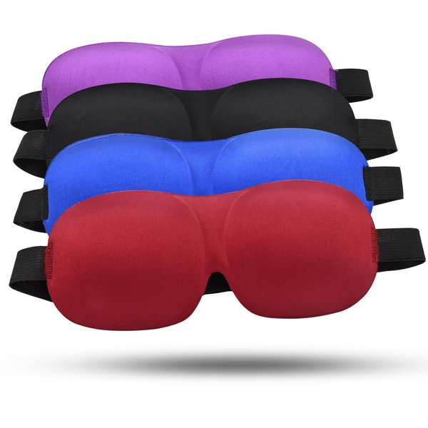 Tphon Eye Sleep Mask Funny Blindfold for Women Men Kid, Upgraded 3D Contoured 100% Blackout Sleeping Mask with Adjustable Strap, Soft Night Blindfold Eye Shades for Travel Naps Shift Works Games