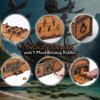 WOODEN.CITY Treasure Chest Escape Room in a Box - Hard Puzzle Box for Adults Wooden Kit - Clue Box Escape Puzzle - 3D Escape Room Puzzles - Wooden Mechanical Puzzles for Adults - Pirates Puzzle Box