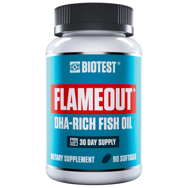 Flameout Inflammation Scavenger - 5500 mg Omega-3 - High-Potency Omega-3 Fish Oil Supplement - Pharmaceutical Grade DHA & EPA - Promotes Brain & Heart Health - 90 Softgels (Pack of 1)