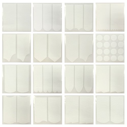 32 Sheets AllyDrew Nail Art Nail Guide Stickers Nail Tip Stickers Nail Stencil Stickers, 16 Desig...
