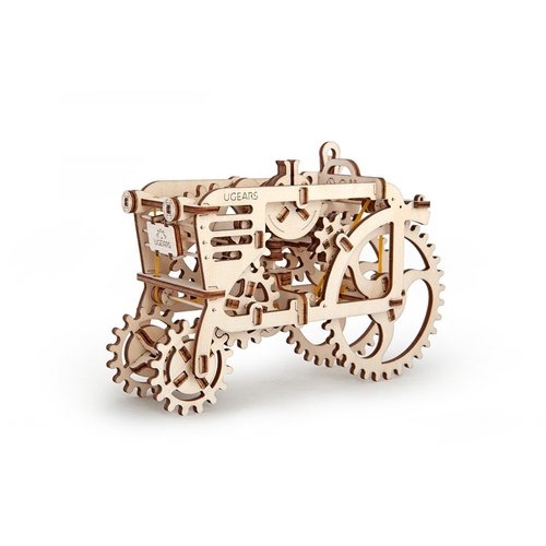 UGEARS Models 3-D Wooden Puzzle - Mechanical Tractor