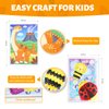 VKPI Bead Art Painting Kit for Kids, Diamond Bead Crafts Mosaic Kits, Preschool Learning Education Supply, Fun Toy for Kids Ages 4-8, Christmas Birthday Gifts, Easter Basket Stuffers, 4 Pieces
