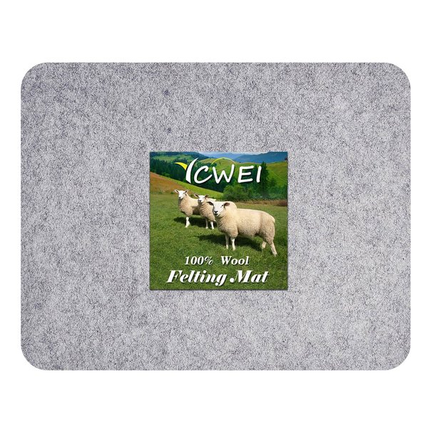 YCWEI YCWEI Needle Felting Pad,100% Natural Wool Needled Felting Mat, 5 x 6 x 1 inch Eco-Friendly Felting Block, Thick and Firm Needle Felting Base