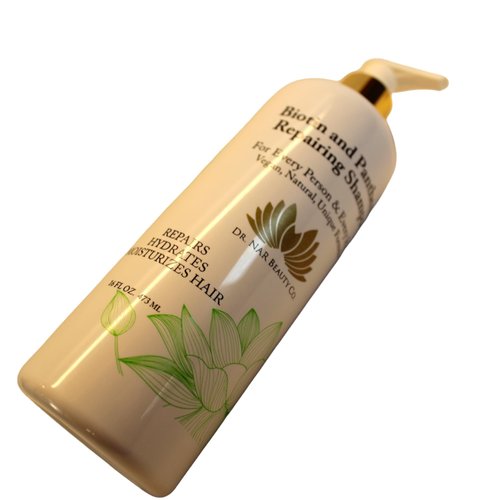 Dr. NAR Beauty Co. Biotin & Panthenol Moisturizing Shampoo – Hydrating, Nourishing Hair Growth & Anti-Dandruff Formula for Men & Women, Vegan, Sulfate-Free, Cruelty-Free, 16 oz.